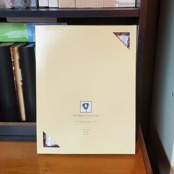 Dennis Daniels Matted Double 4x 6" Photo with Dark Walnut (W41) wood Frame, NWT - Picture 5 of 5